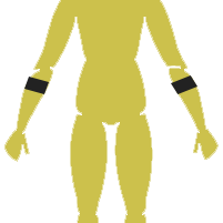 Option: Dedicated belt 28.5cm (set of 2) for forearm
