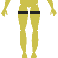 Option: Dedicated belt 60cm (set of 2) Thigh