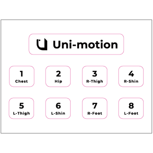 オプション：Uni-motion番号シール（2枚セット）